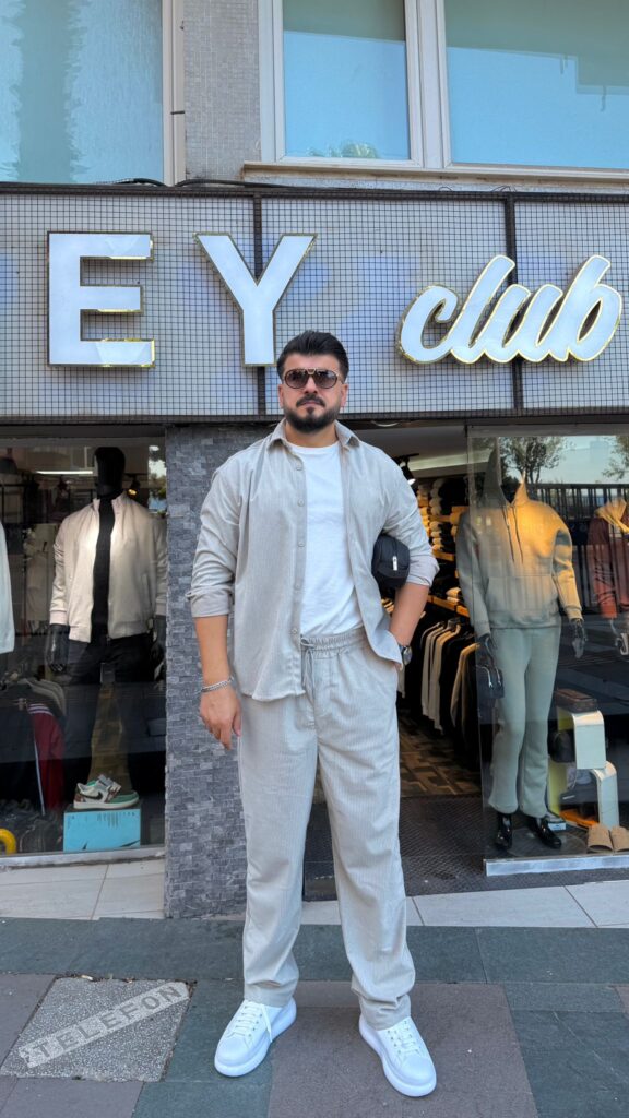 Kadife Kumaş Takım Gri