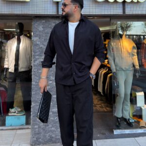 Kadife Kumaş Takım Siyah