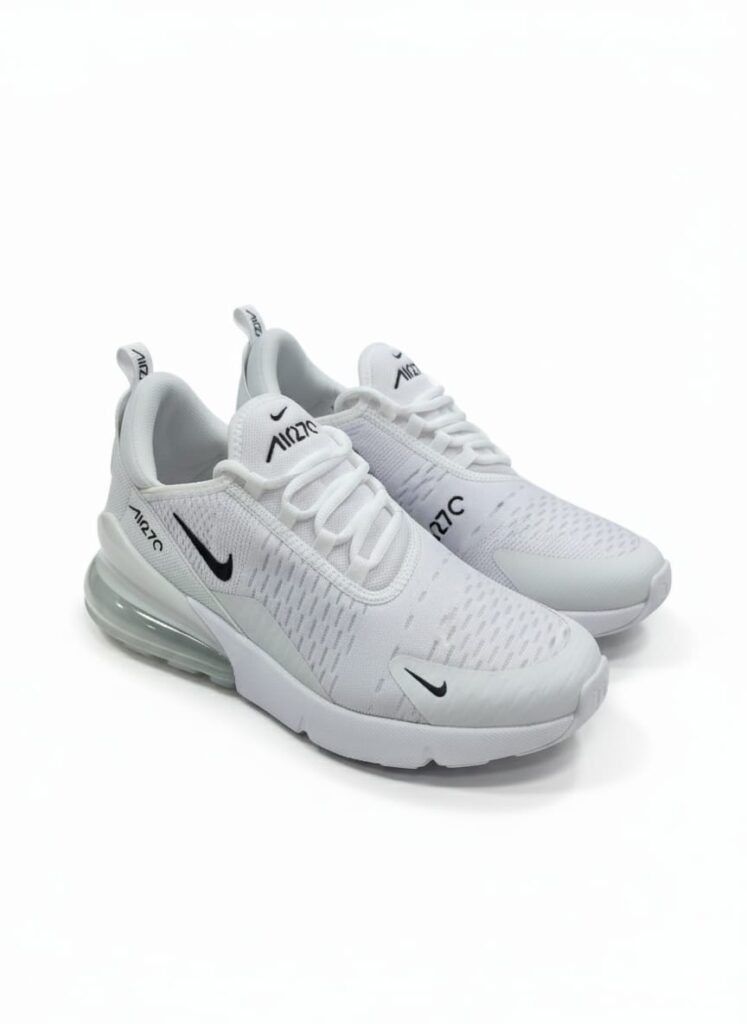 Beyaz fileli ve jel taban destekli erkek spor ayakkabı