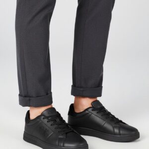 erkek-siyah-kabartma-logolu-basic-sneaker