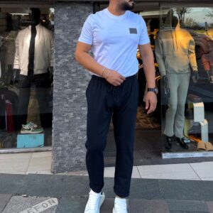 İtalyan Paça Jogger Pantolon Lacivert