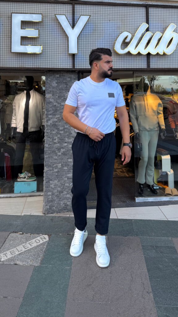 İtalyan Paça Jogger Pantolon Lacivert