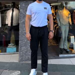 İtalyan Paça Jogger Pantolon Siyah