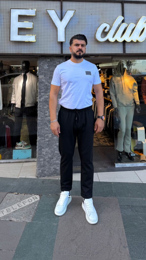 İtalyan Paça Jogger Pantolon Siyah