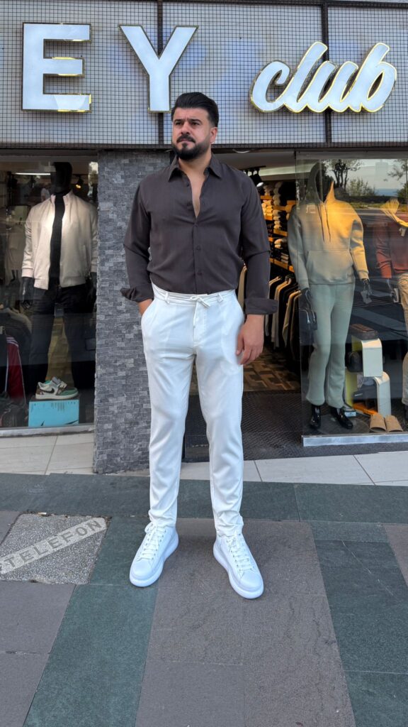 Modal Kumaş Gömlek Kahverengi