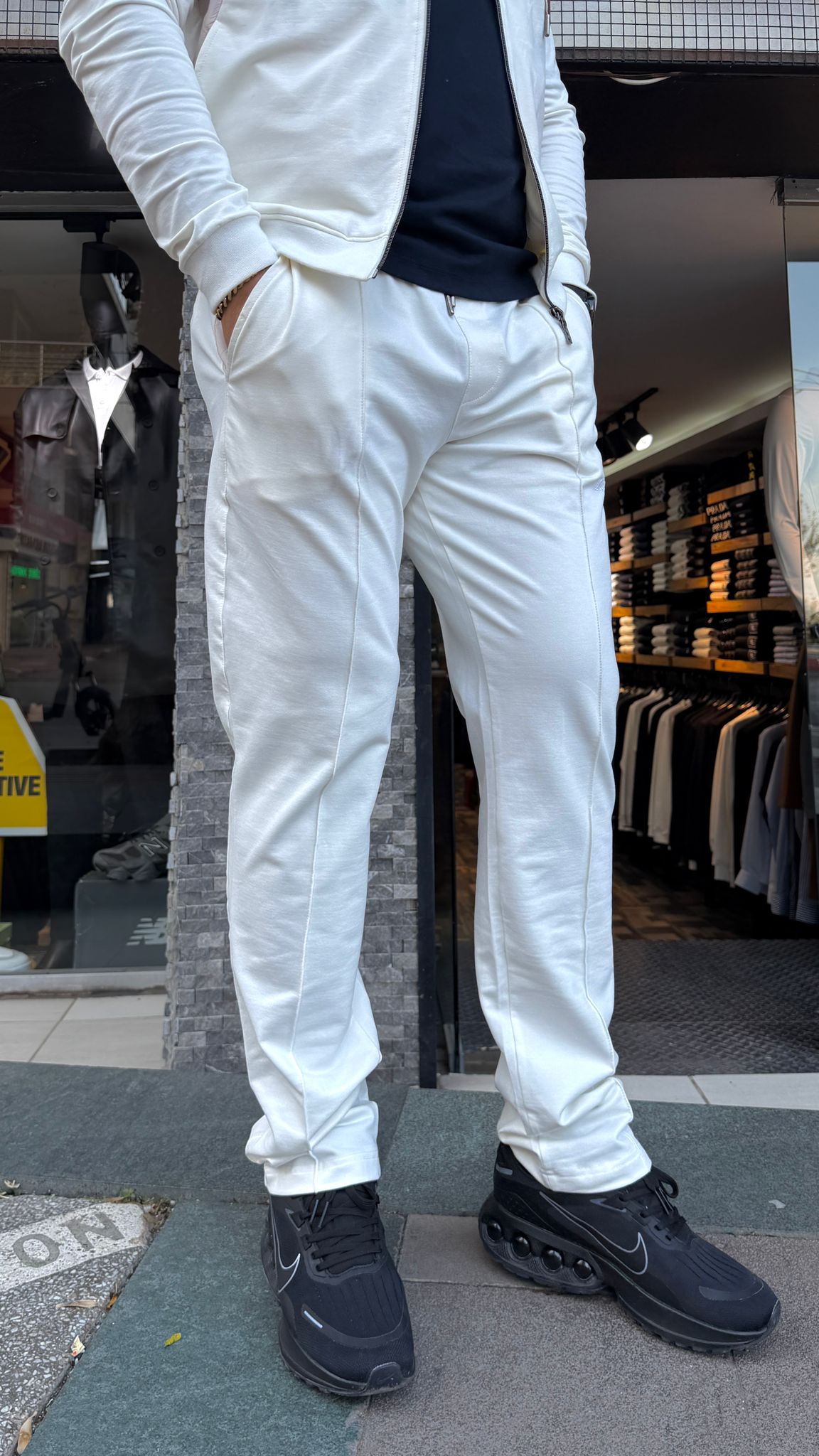 Erkek Beyaz Athleisure Takım3